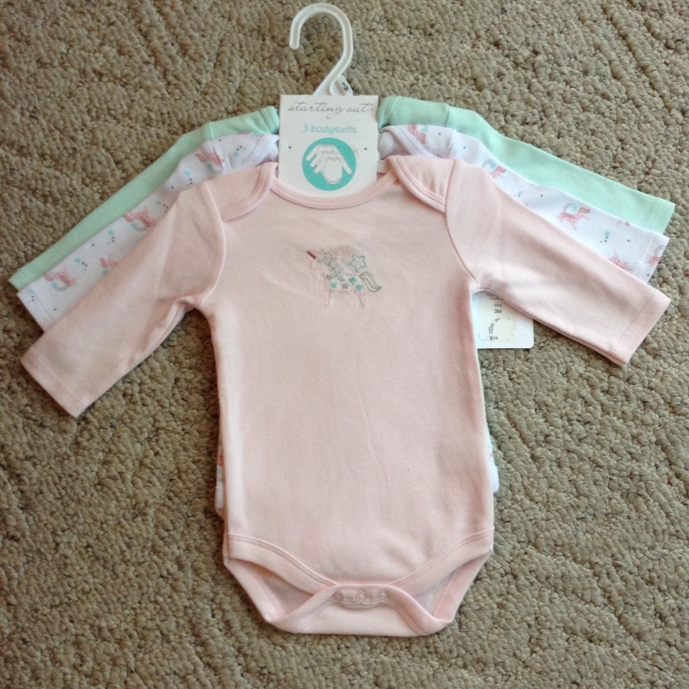 STARTING OUT 3Month Girl Bodysuits